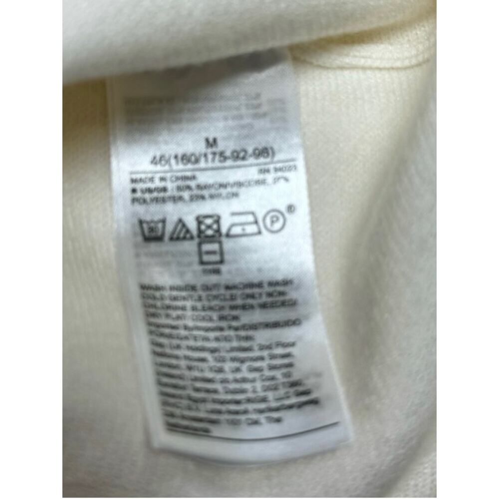 NWT Banana Republic Serene Sweater Women’s Medium Cream ECOVERO Hooded Tunic - Picture 8 of 8